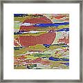 Obscure Orange Abstract Framed Print