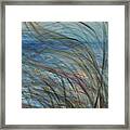 Ocean Grasses In The Wind Framed Print