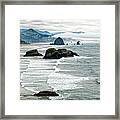 Ocean Rocks Off The Oregon Coast Framed Print