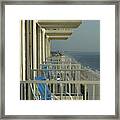 Ocean View Balconies - Melbourne Fl Framed Print