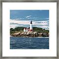 Ocean View To Portland Head Light Framed Print