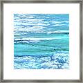 Oceans Of Teal Framed Print