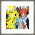 October- Abstract Art By Linda Woods Framed Print
