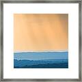 Of Blue And Gold Framed Print