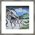 Ogden Utah Horse Mural Framed Print