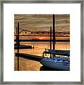 Ohio River Sailing Framed Print