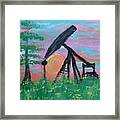 Oil At Sunrise Framed Print