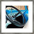 Old Chevy Steering Wheel Framed Print