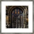 Old College Door - Oxford Framed Print