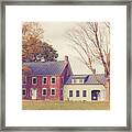 Old Colonial Farm House Vermont Framed Print