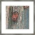 Old Door Knocker Greece Framed Print