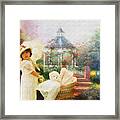 Old Fashion Child Strolling Framed Print