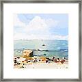 Old Garden Beach Framed Print