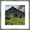 Old Jeep, Old Barn Framed Print
