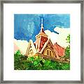 Old Main Through The Trees Framed Print