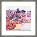 Old Mill On Rough River Framed Print