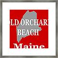 Old Orchard Beach Maine State City And Town Pride Framed Print