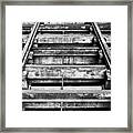 Old Rails At Mill City Museum Framed Print