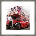 Old Red London Bus Framed Print