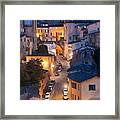 Old Siena Town Night Framed Print