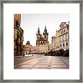 Old Town Square  Of Prague Framed Print