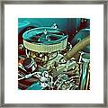 Old Truck Engine Framed Print