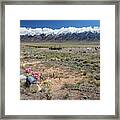Old West Rocky Mountain Cemetery View Framed Print