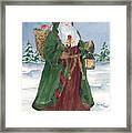 Old World Father Christmas Framed Print