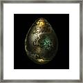 Olive Gold Egg Framed Print