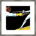 Olympic Fencing Framed Print