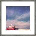 Ominous Clouds Over The Aggie Barn In Reagan, Texas Framed Print