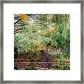 Reflection On, Oscar - Claude Monet's Garden Pond #2 Framed Print