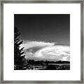 On The Farm Before The Storm Framed Print