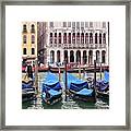On The Grand Canal Framed Print