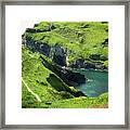 On The Road To Tintagel Framed Print