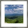 On Top Of Blowing Rock Framed Print