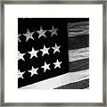 Flag - One Stitch At A Time Framed Print