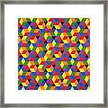 Open Hexagonal Lattice I Framed Print