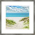 Orange Beach Al Seascape 1086a Framed Print