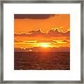 Orange Skies At Dawn Framed Print