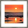 Orange Sunrise Shine Framed Print