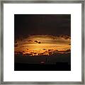 Orange Sunset Framed Print