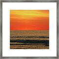 Orange Sunset On The Jersey Shore Framed Print