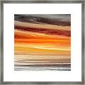 Orange Sunset - Panoramic Framed Print