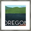 Oregon Landscape- Art By Linda Woods Framed Print