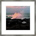 Oregon Surf Framed Print