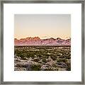 Organ Mountain Sunset Framed Print