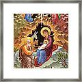 Orthodox Nativity Scene Framed Print