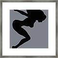 Our Bodies Our Way Future Is Female Feminist Statement Mudflap Girl Diving Framed Print
