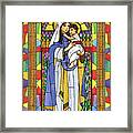Our Lady Of The Rosary Framed Print